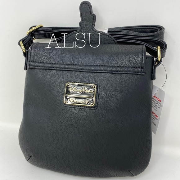 Disney Loungefly Women's Mouse Timothy Dumbo Crossbody Bag Black Faux Leather - Picture 8 of 8